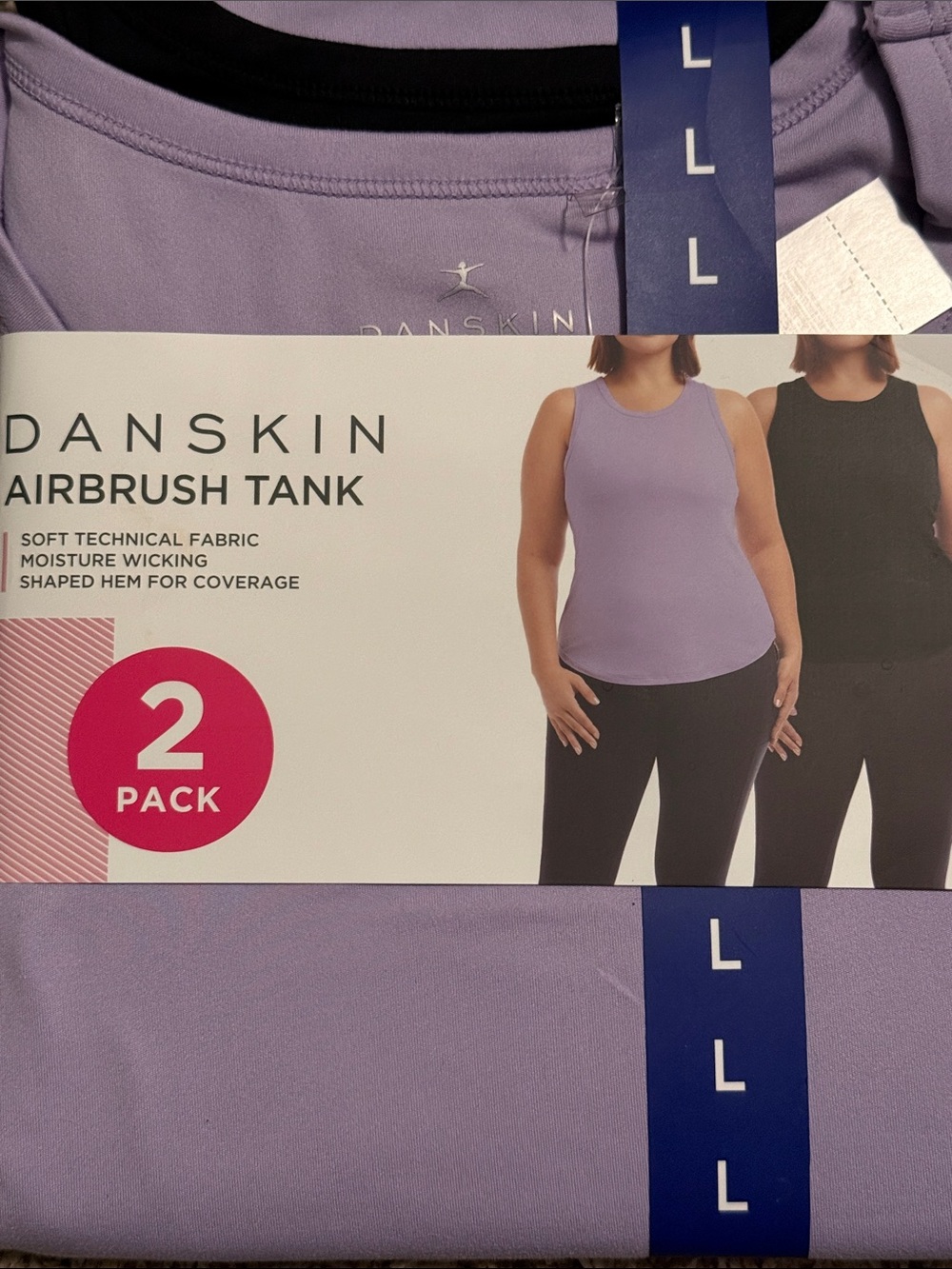 Danskin Activewear Tank Top Set Athleisure Workout Summer Exercise Womens L NWT